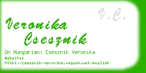 veronika csesznik business card